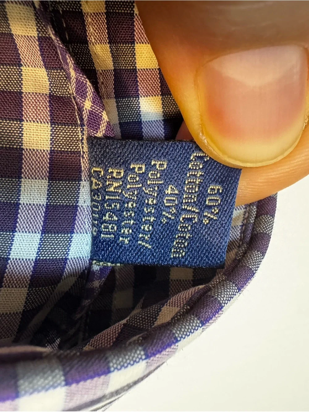 U.S. Polo Assn. Men’s XL 17-17.5 34/35 Wrinkle Free Check Dress Shirt
